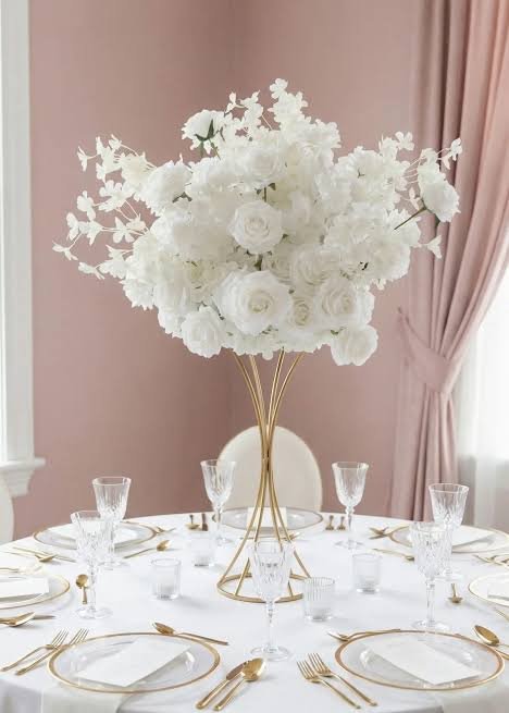 White Flower Ball Centerpiece
